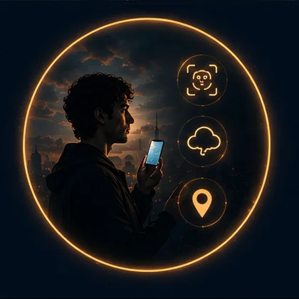 Persona compartiendo desde su teléfono